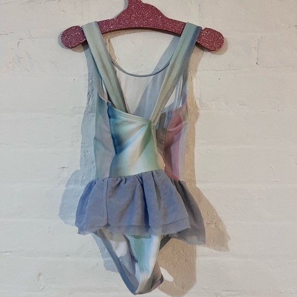 Iloveplum watercolor print tutu one piece swimsuit - Picture 3 of 5